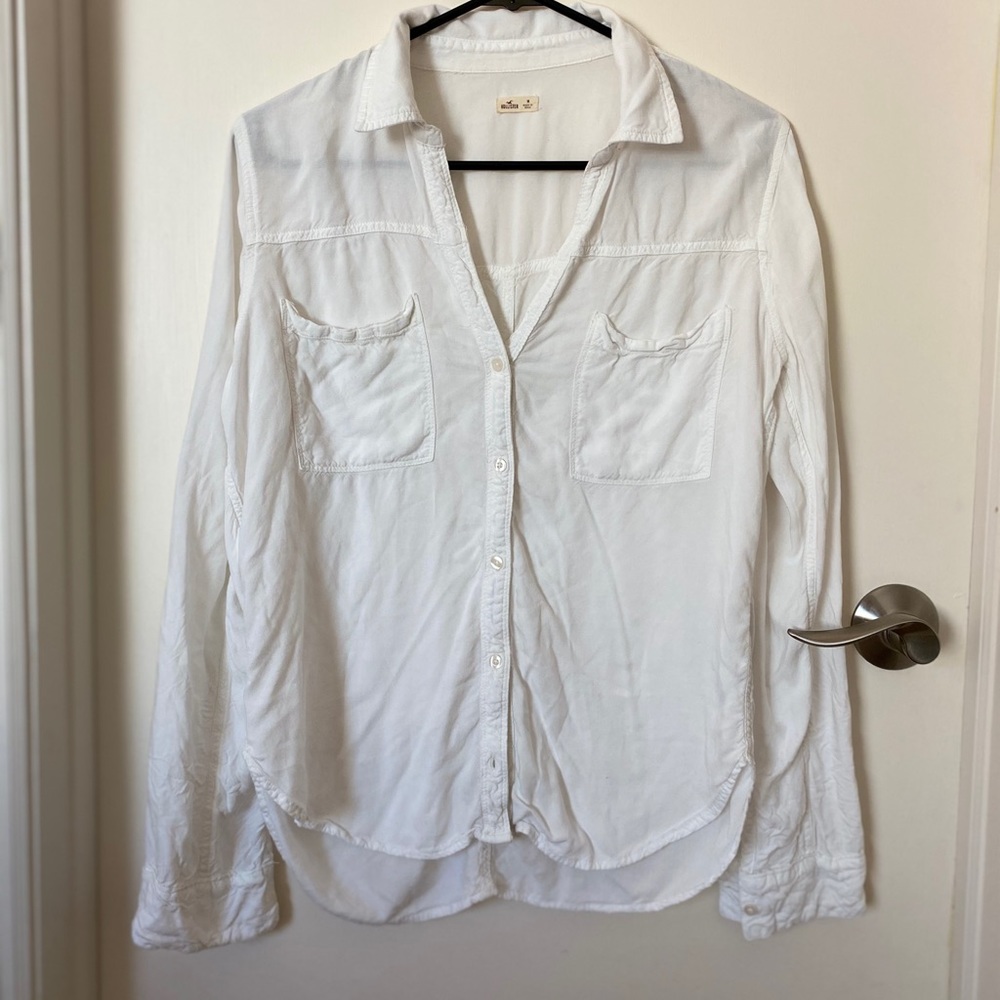 White button down